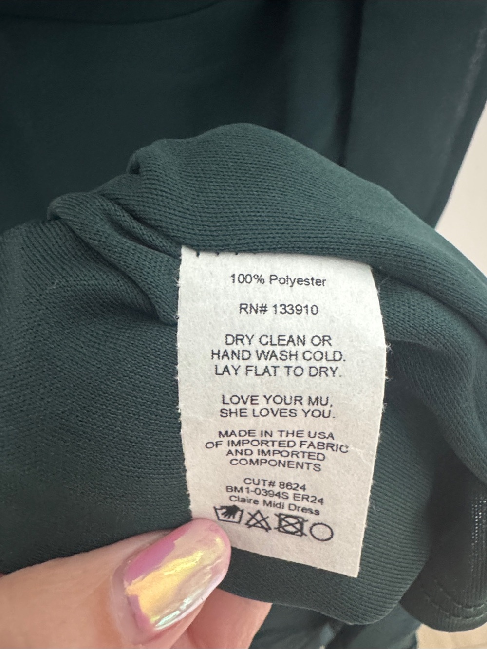 Show Me Your Mumu Claire Midi Dress Emerald Green Wedding Guest Bridesmaid XL - Picture 11 of 14